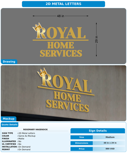 CUSTOM MOCKUP SIGN FOR Rosemary Hagensick