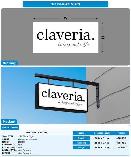 CUSTOM MOCKUP SIGN FOR Roxanne Claveria