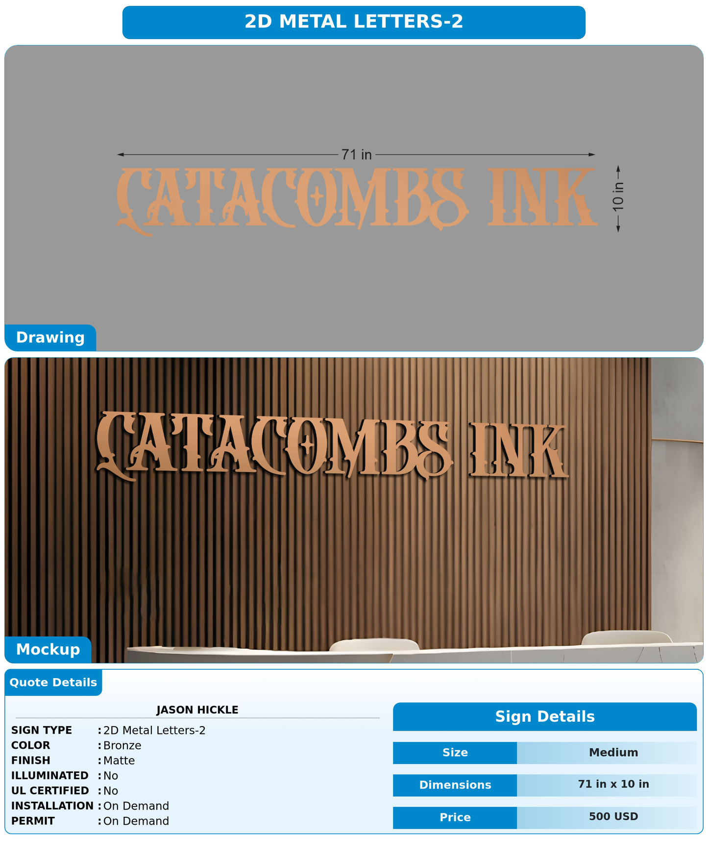 CUSTOM MOCKUP SIGN FOR Jason Hickle