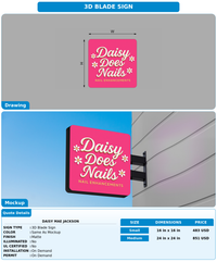 CUSTOM MOCKUP SIGN FOR Daisy Mae jackson