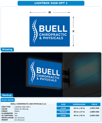 CUSTOM MOCKUP SIGN FOR Buell chiropractic and physicals llc