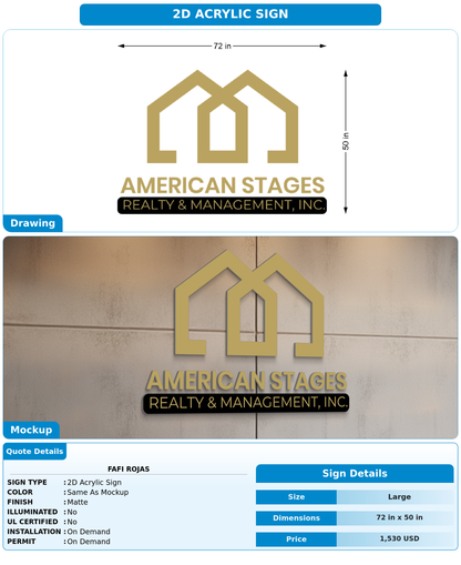 CUSTOM MOCKUP SIGN FOR Fafi Rojas
