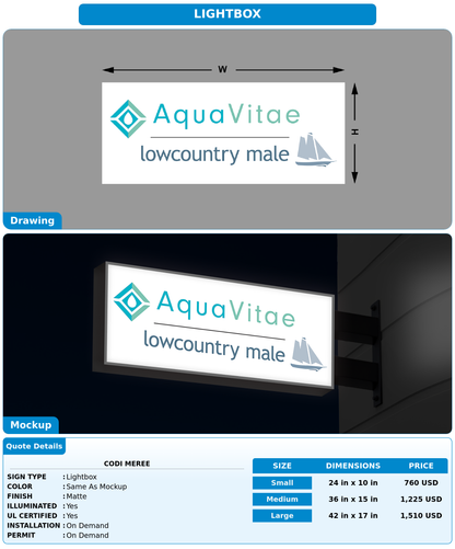CUSTOM MOCKUP SIGN FOR Codi Meree
