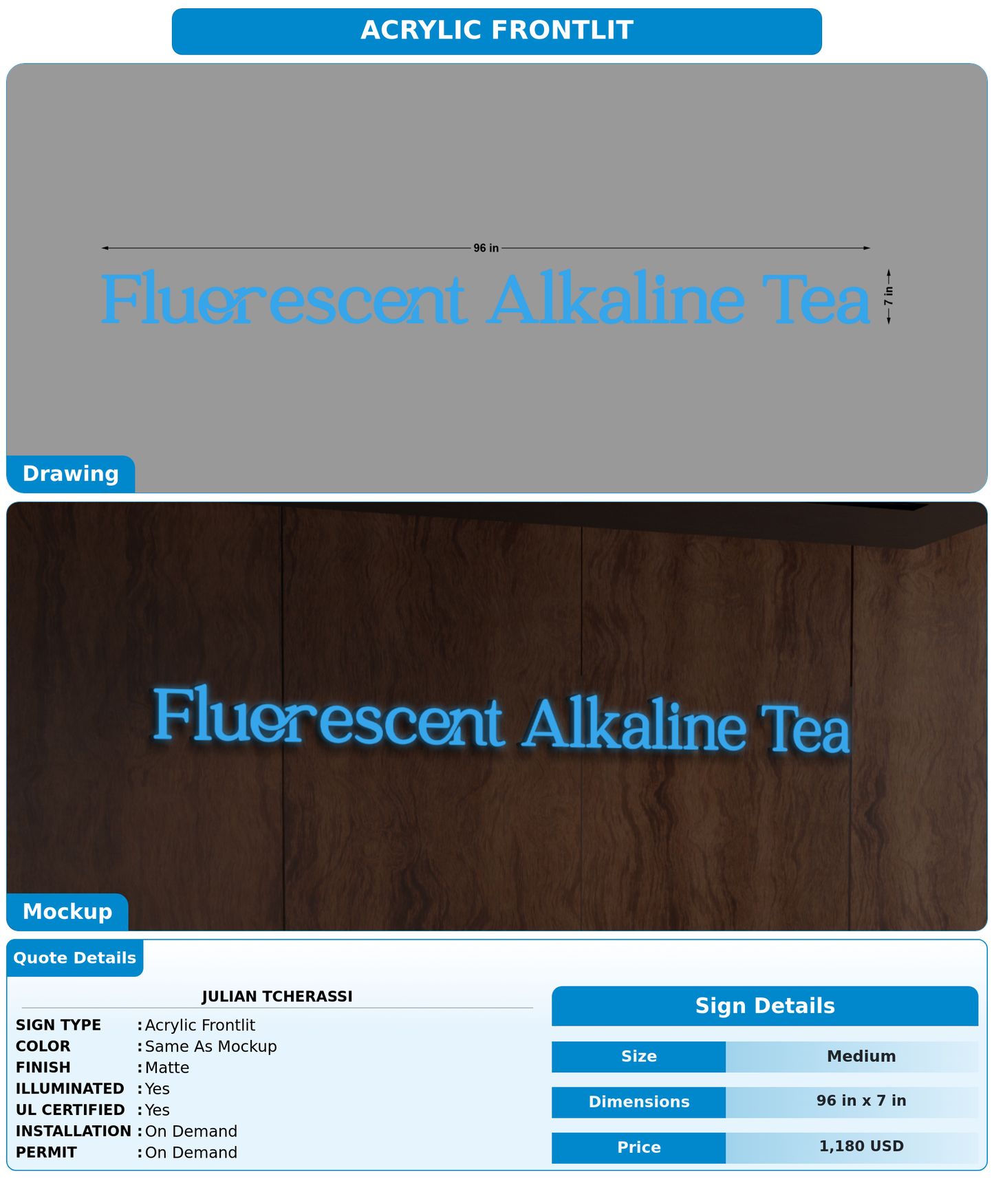 CUSTOM MOCKUP SIGN FOR Julian Tcherassi