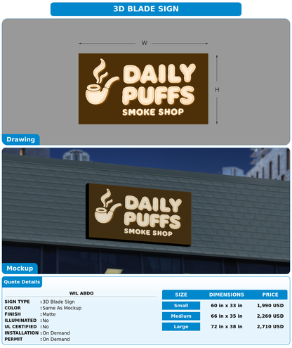 CUSTOM MOCKUP SIGN FOR Wil abdo