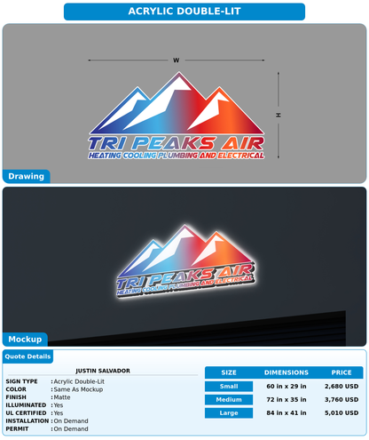 CUSTOM MOCKUP SIGN FOR Justin Salvador