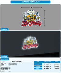 CUSTOM MOCKUP SIGN FOR Maria Visto-Perez