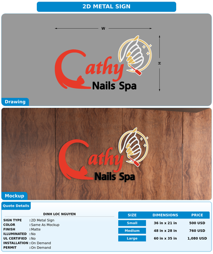 CUSTOM MOCKUP SIGN FOR Dinh Loc Nguyen