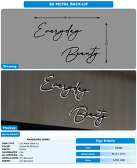 CUSTOM MOCKUP SIGN FOR Magdalena Gomez