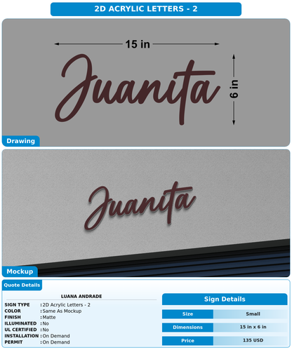 CUSTOM MOCKUP SIGN FOR Luana Andrade