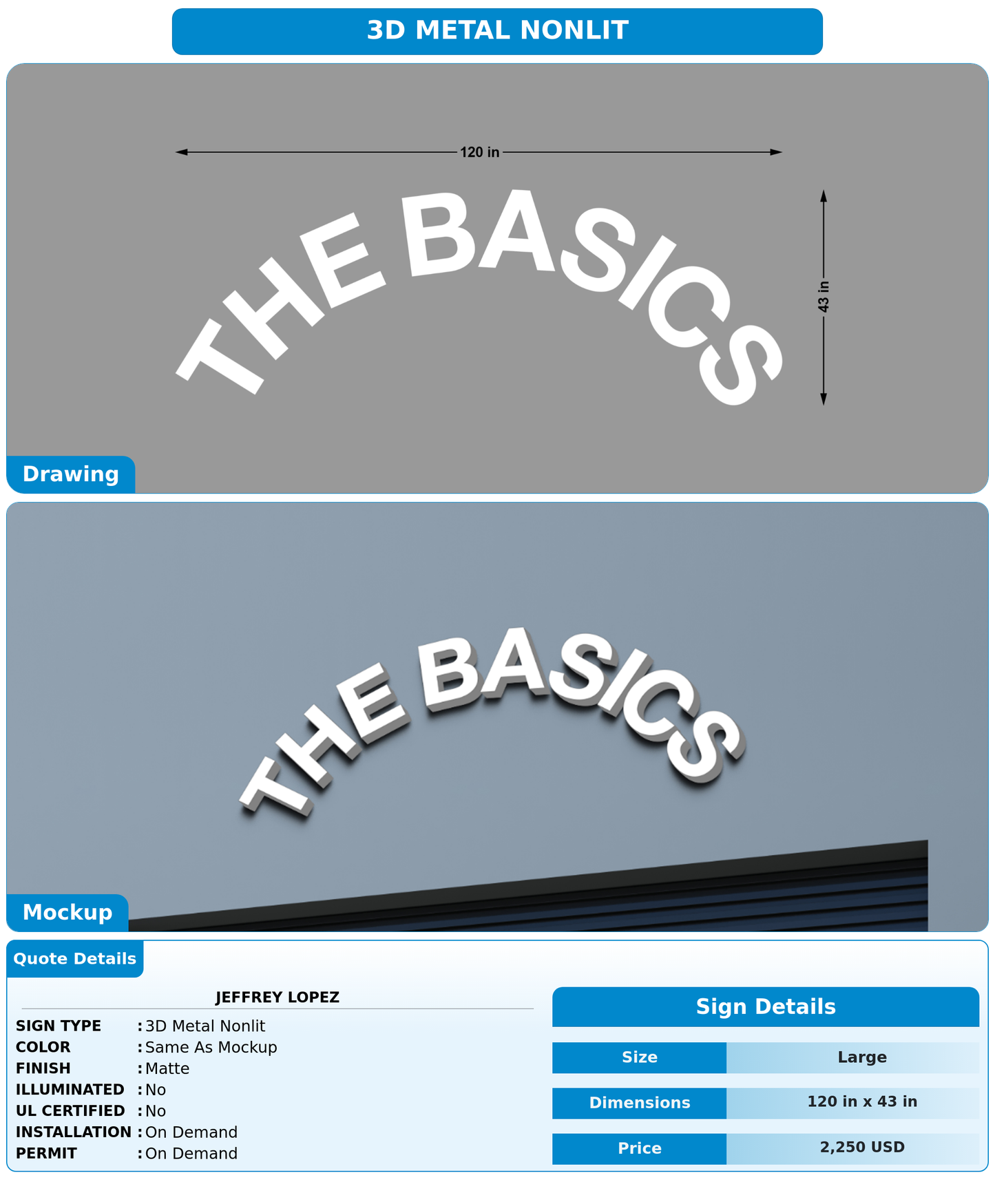CUSTOM MOCKUP SIGN FOR Jeffrey lopez