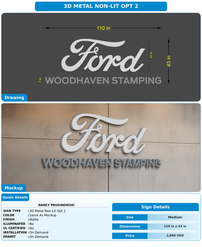 CUSTOM MOCKUP SIGN FOR Nancy Prusinowski
