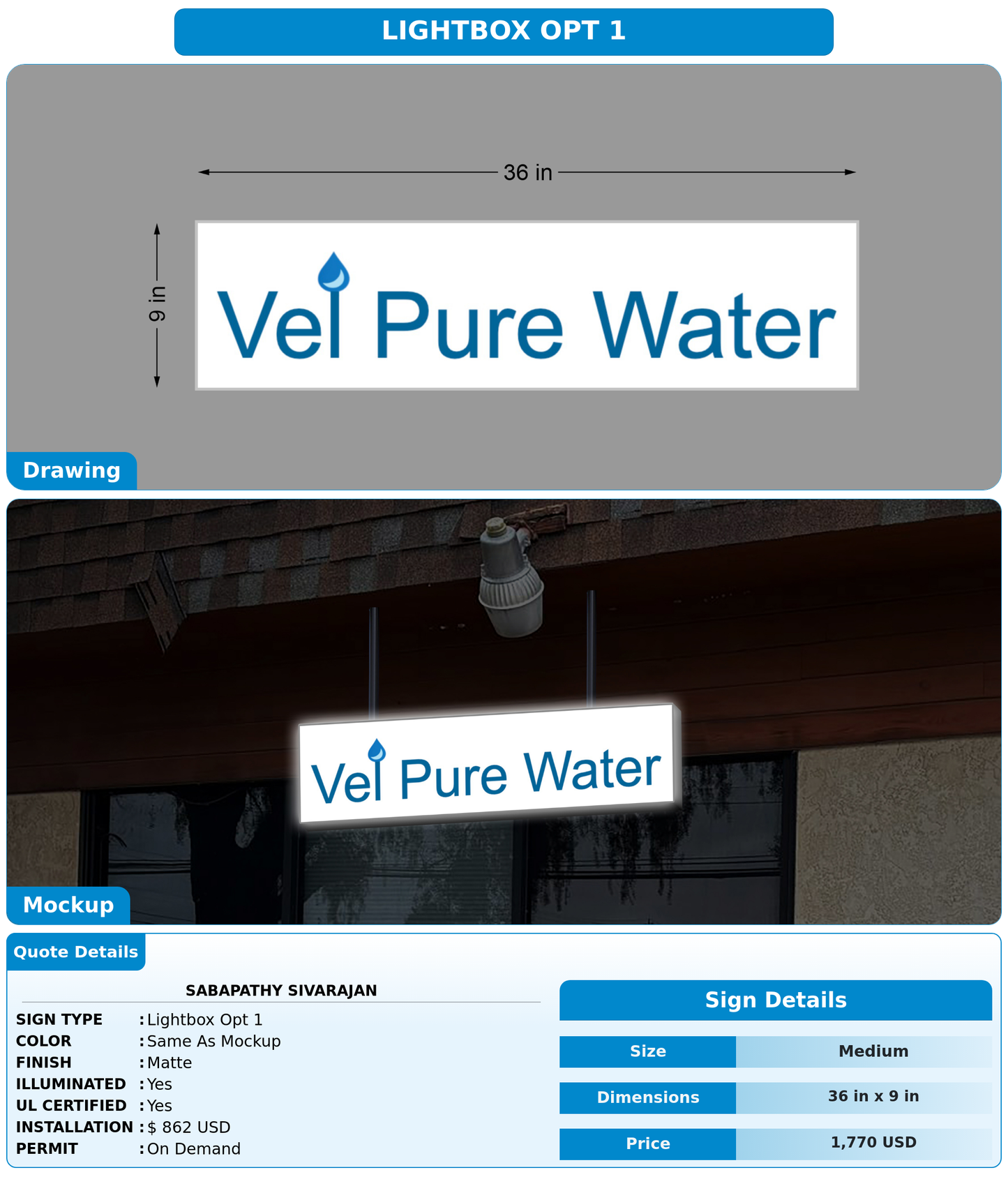 CUSTOM MOCKUP SIGN FOR Sabapathy Sivarajan