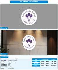 CUSTOM MOCKUP SIGN FOR Rosy