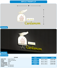 CUSTOM MOCKUP SIGN FOR Oksana