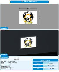 CUSTOM MOCKUP SIGN FOR Grade A