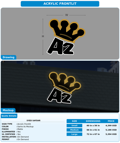 CUSTOM MOCKUP SIGN FOR Syed Safdar
