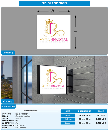 CUSTOM MOCKUP SIGN FOR India Hannah