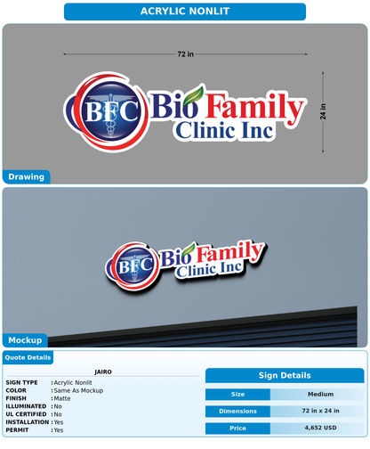 CUSTOM MOCKUP SIGN FOR Jairo