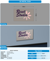 CUSTOM MOCKUP SIGN FOR Dwight Dammons