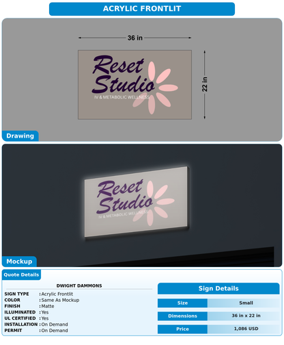 CUSTOM MOCKUP SIGN FOR Dwight Dammons