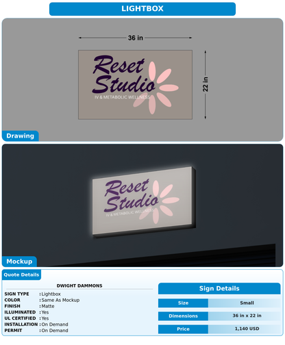 CUSTOM MOCKUP SIGN FOR Dwight Dammons