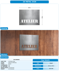 CUSTOM MOCKUP SIGN FOR VIK BINNING