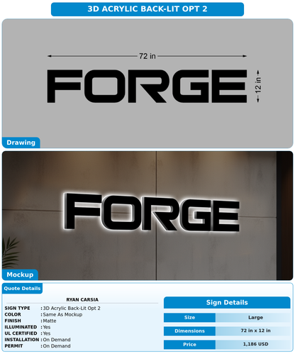 CUSTOM MOCKUP SIGN FOR Ryan Carsia