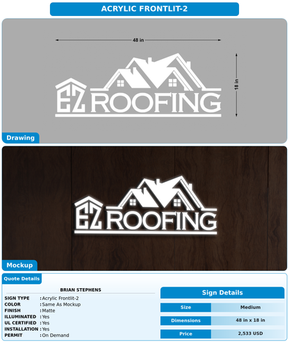 CUSTOM MOCKUP SIGN FOR brian stephens