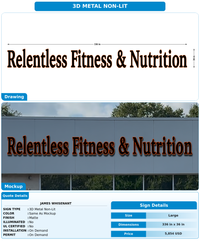 CUSTOM MOCKUP SIGN FOR James Whisenant