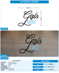 CUSTOM MOCKUP SIGN FOR Kayla Spencer