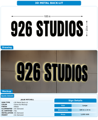 CUSTOM MOCKUP SIGN FOR Jalae Mitchell