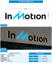 CUSTOM MOCKUP SIGN FOR Elizabeth Castiglione
