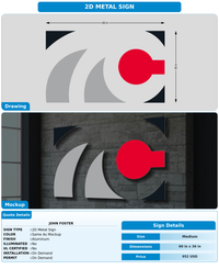 CUSTOM MOCKUP SIGN FOR John Foster