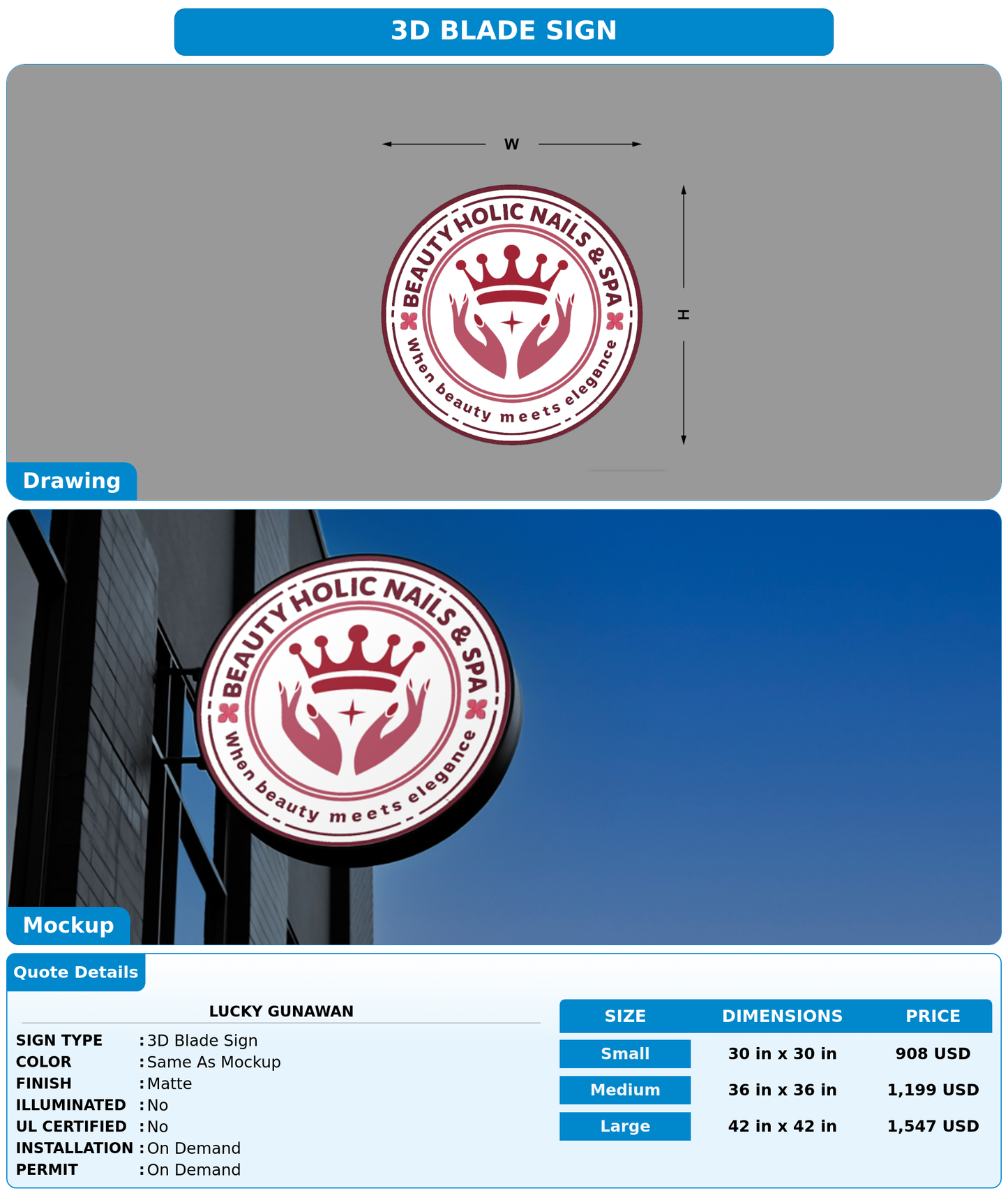 CUSTOM MOCKUP SIGN FOR Lucky gunawan