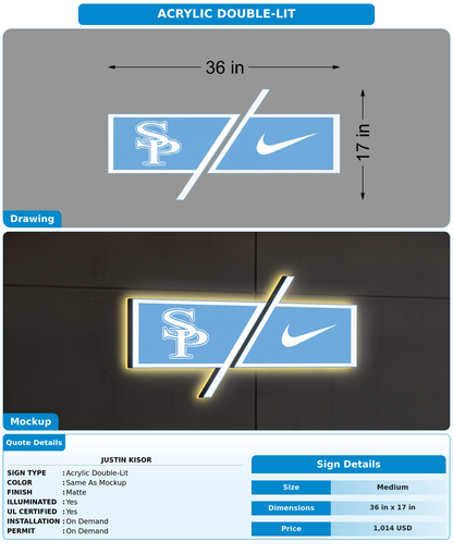 CUSTOM MOCKUP SIGN FOR Justin Kisor