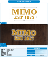 CUSTOM MOCKUP SIGN FOR Raquel Lopes