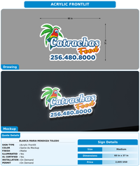 CUSTOM MOCKUP SIGN FOR Blanca maria mendoza Toledo