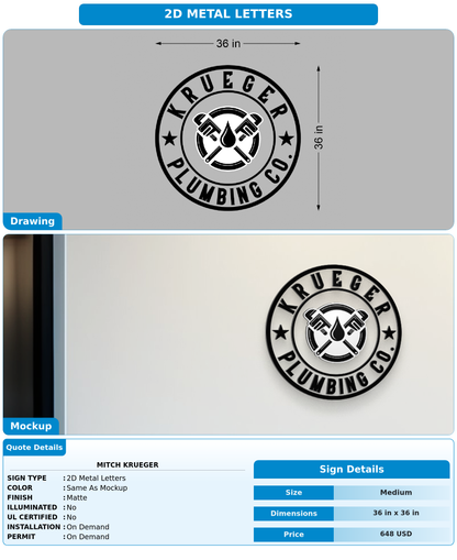 CUSTOM MOCKUP SIGN FOR Mitch Krueger