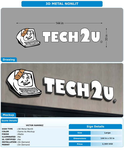 CUSTOM MOCKUP SIGN FOR Victor Ramirez