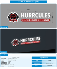 CUSTOM MOCKUP SIGN FOR Christy hurr