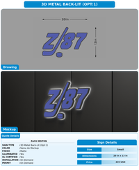 CUSTOM MOCKUP SIGN FOR Zach Melton