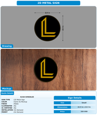 CUSTOM MOCKUP SIGN FOR Elisa Gonzalez