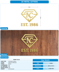 CUSTOM MOCKUP SIGN FOR Tammy Salis