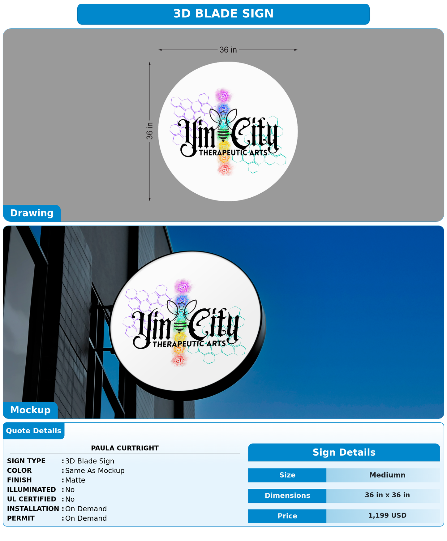 CUSTOM MOCKUP SIGN FOR Paula Curtright