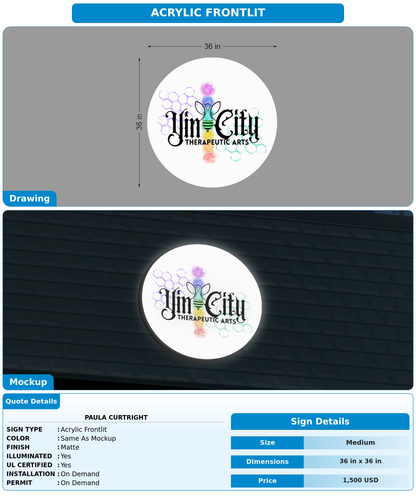 CUSTOM MOCKUP SIGN FOR Paula Curtright