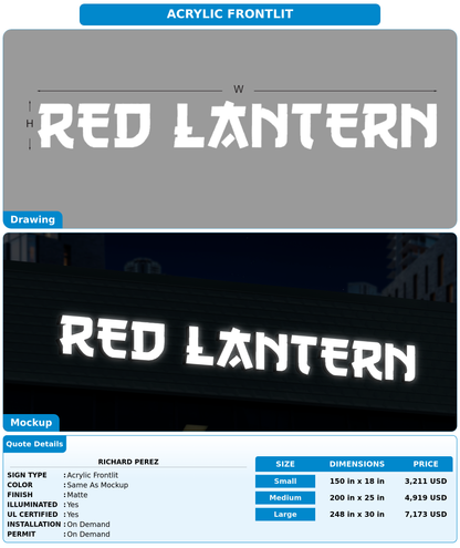 CUSTOM MOCKUP SIGN FOR Richard Perez