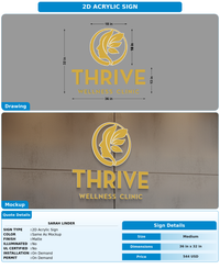 CUSTOM MOCKUP SIGN FOR Sarah Linder