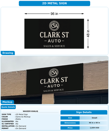 CUSTOM MOCKUP SIGN FOR Waseem Khaliq