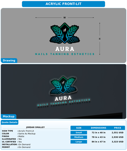 CUSTOM MOCKUP SIGN FOR Jordan Smalley